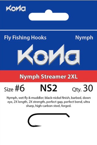 Kona Nymph Streamer 2XL Hook